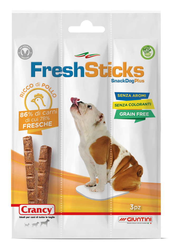 crancy fresh sticks snack for dog 30g  3 Pices